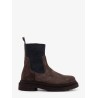 Suede ankle boots with Monili detail