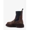 Suede ankle boots with Monili detail