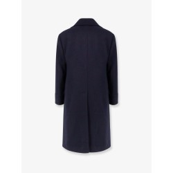 Double-breasted wool coat