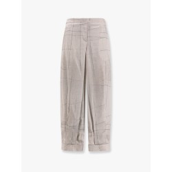 Printed silk trouser
