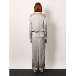 Printed silk trouser
