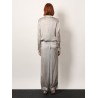Printed silk trouser