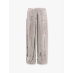 Printed silk trouser