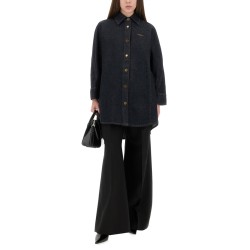 DENIM SHIRT WITH EMBROIDERY