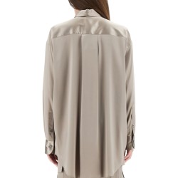 STRETCH SILK SATIN SHIRT
