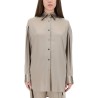 STRETCH SILK SATIN SHIRT