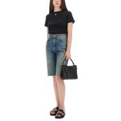 RIBBED COTTON T-SHIRT