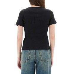 RIBBED COTTON T-SHIRT
