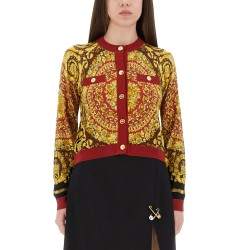 BAROQUE SILK KNIT CARDIGAN