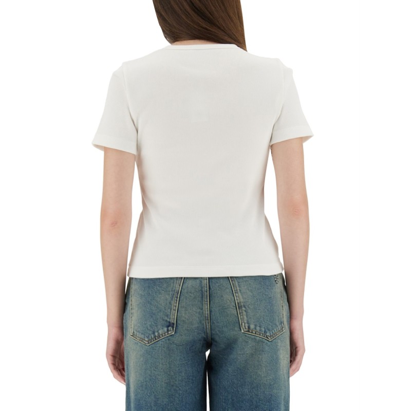 RIBBED COTTON T-SHIRT