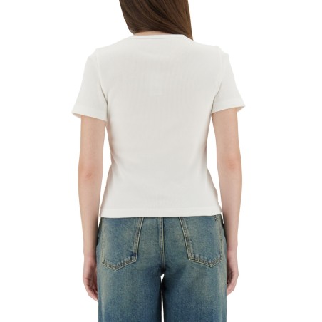 RIBBED COTTON T-SHIRT