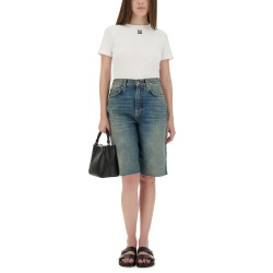RIBBED COTTON T-SHIRT