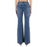 FLARED JEANS WITH BELT