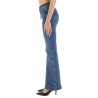 FLARED JEANS WITH BELT