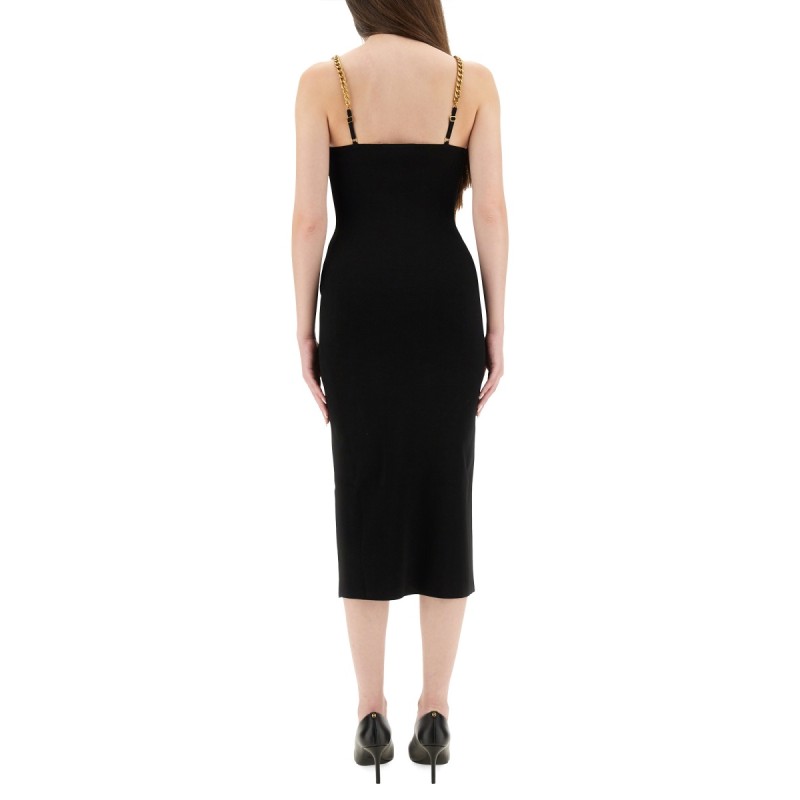 LONGUETTE DRESS WITH DECORATIONS