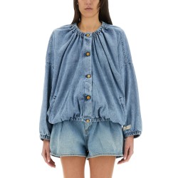 DENIM BOMBER JACKET