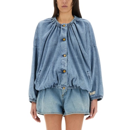 DENIM BOMBER JACKET