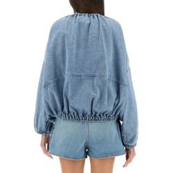 DENIM BOMBER JACKET