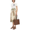 PAISLEY PRINT MIDI SKIRT