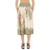 PAISLEY PRINT MIDI SKIRT