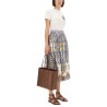 PAISLEY PRINT MIDI SKIRT