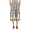 PAISLEY PRINT MIDI SKIRT
