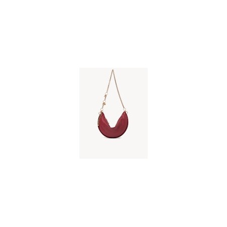 Halfmoon leather shoulder bag