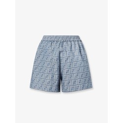 FF cotton and linen shorts