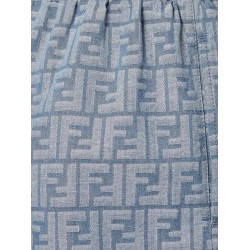 FF cotton and linen shorts