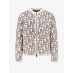 Dior Oblique wool and cotton blend jacquard cardigan