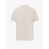 Cotton jersey T-shirt with flocked logo