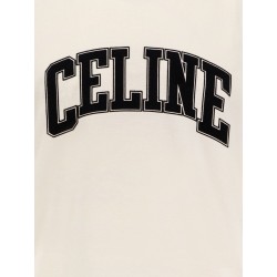 Cotton jersey T-shirt with flocked logo