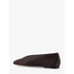 Rosa woven leather ballerinas