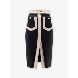 Crepe pencil skirt