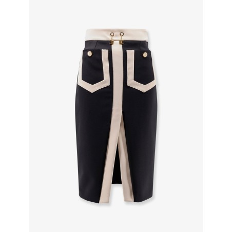 Crepe pencil skirt