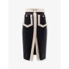Crepe pencil skirt