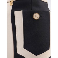 Crepe pencil skirt