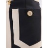Crepe pencil skirt