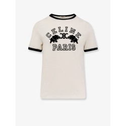 Cotton jersey T-shirt with flocked logo