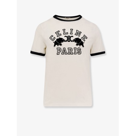 Cotton jersey T-shirt with flocked logo