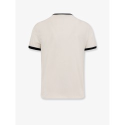 Cotton jersey T-shirt with flocked logo