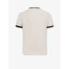 Cotton jersey T-shirt with flocked logo