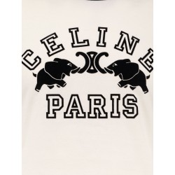 Cotton jersey T-shirt with flocked logo