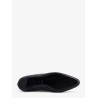 Shearling edge wool ballerinas