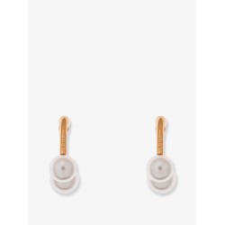 Metal and perals earrings