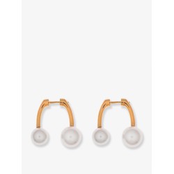 Metal and perals earrings