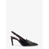 Boy leather decolleté slingback