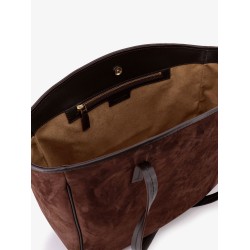 XL Du Jour suede shoulder bag