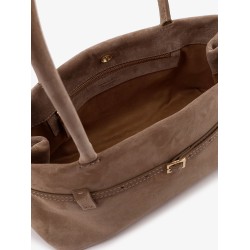 Le Cambon East West suede shoulder bag