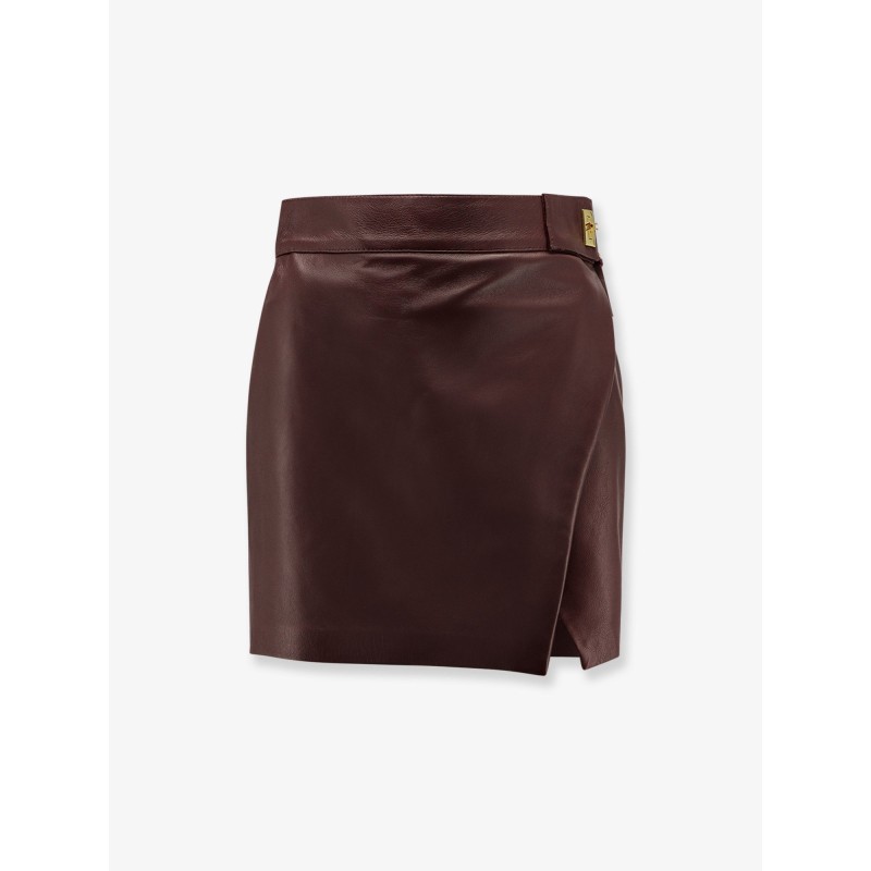 Leather miniskirt
